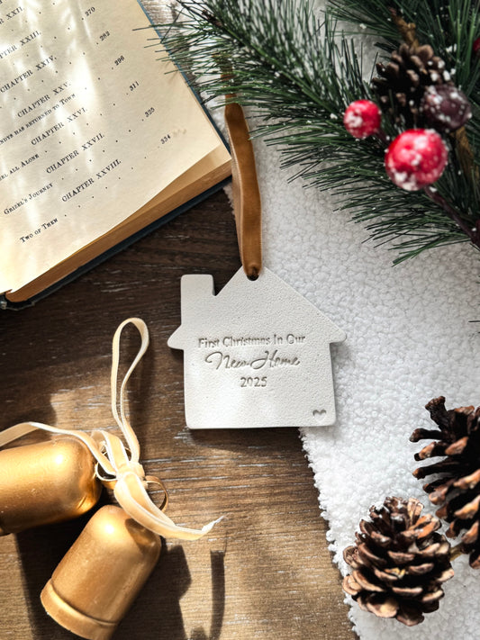 "The Year We Bought Our First Home" Ornament: First Time Homeowner Gift, Housewarming Gift, Realtor Gift, New Home Keepsake