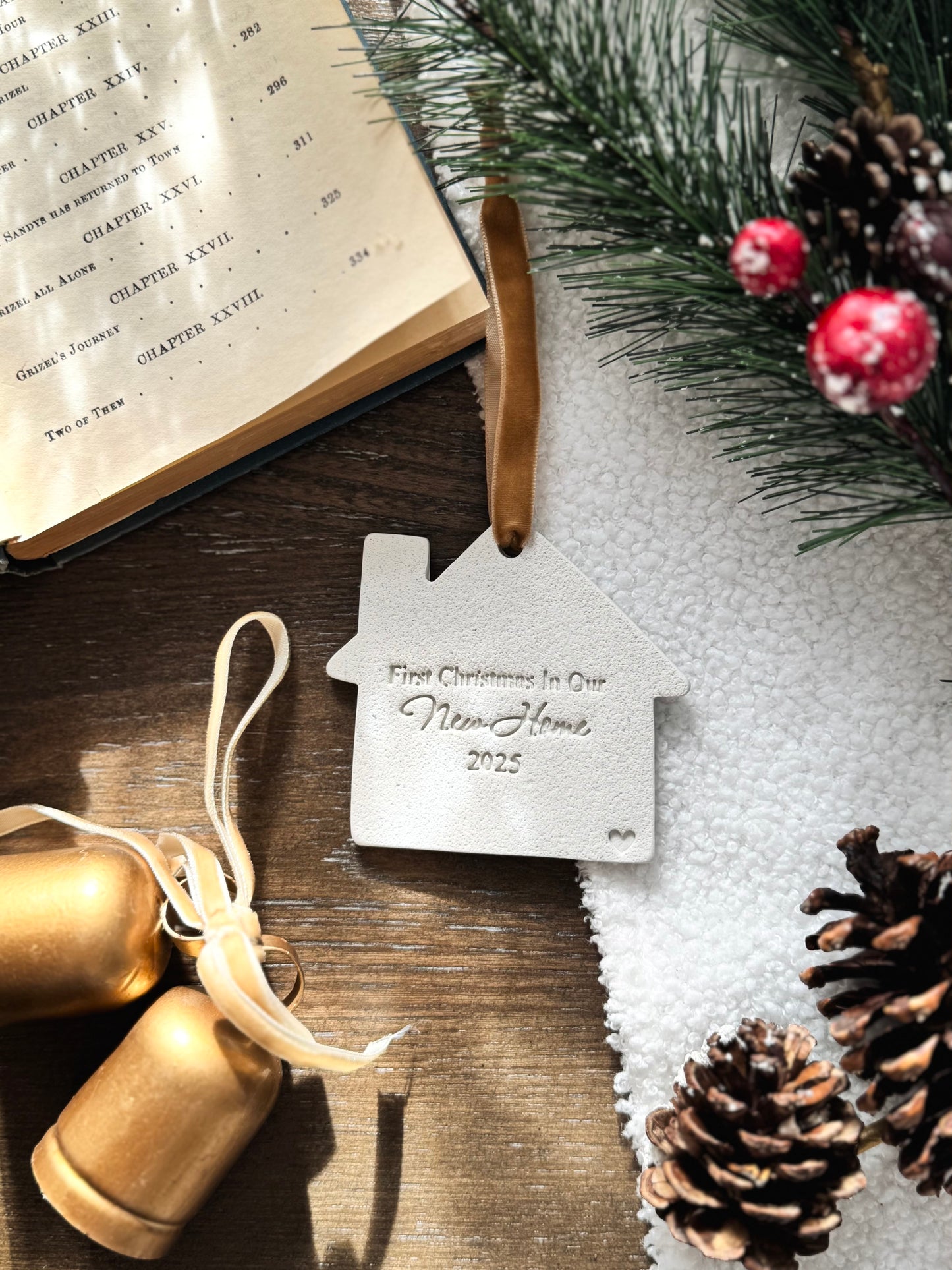 "The Year We Bought Our First Home" Ornament: First Time Homeowner Gift, Housewarming Gift, Realtor Gift, New Home Keepsake