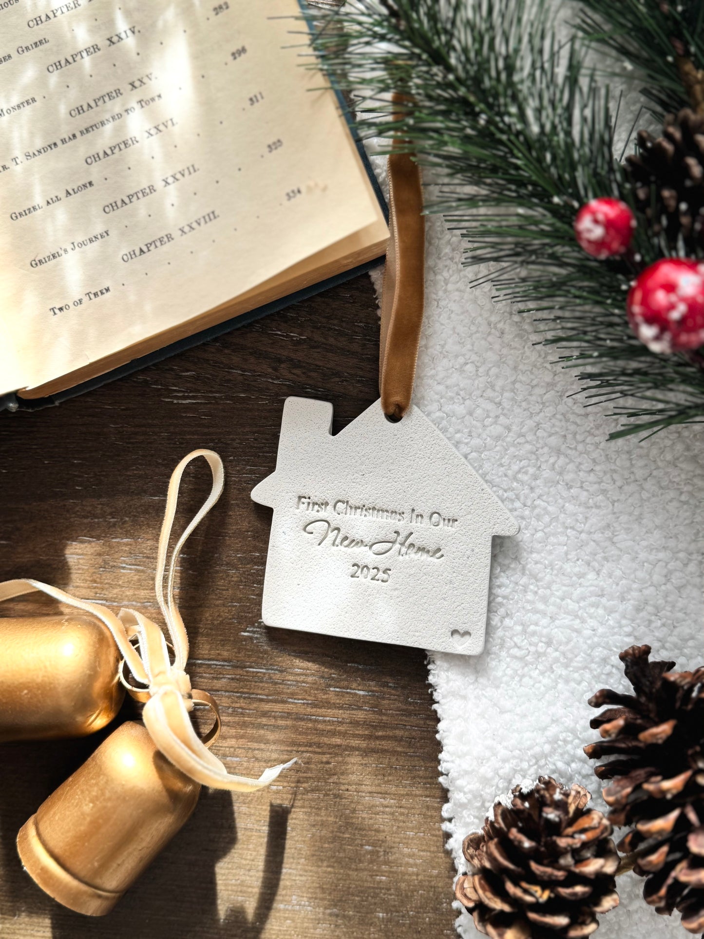 "The Year We Bought Our First Home" Ornament: First Time Homeowner Gift, Housewarming Gift, Realtor Gift, New Home Keepsake