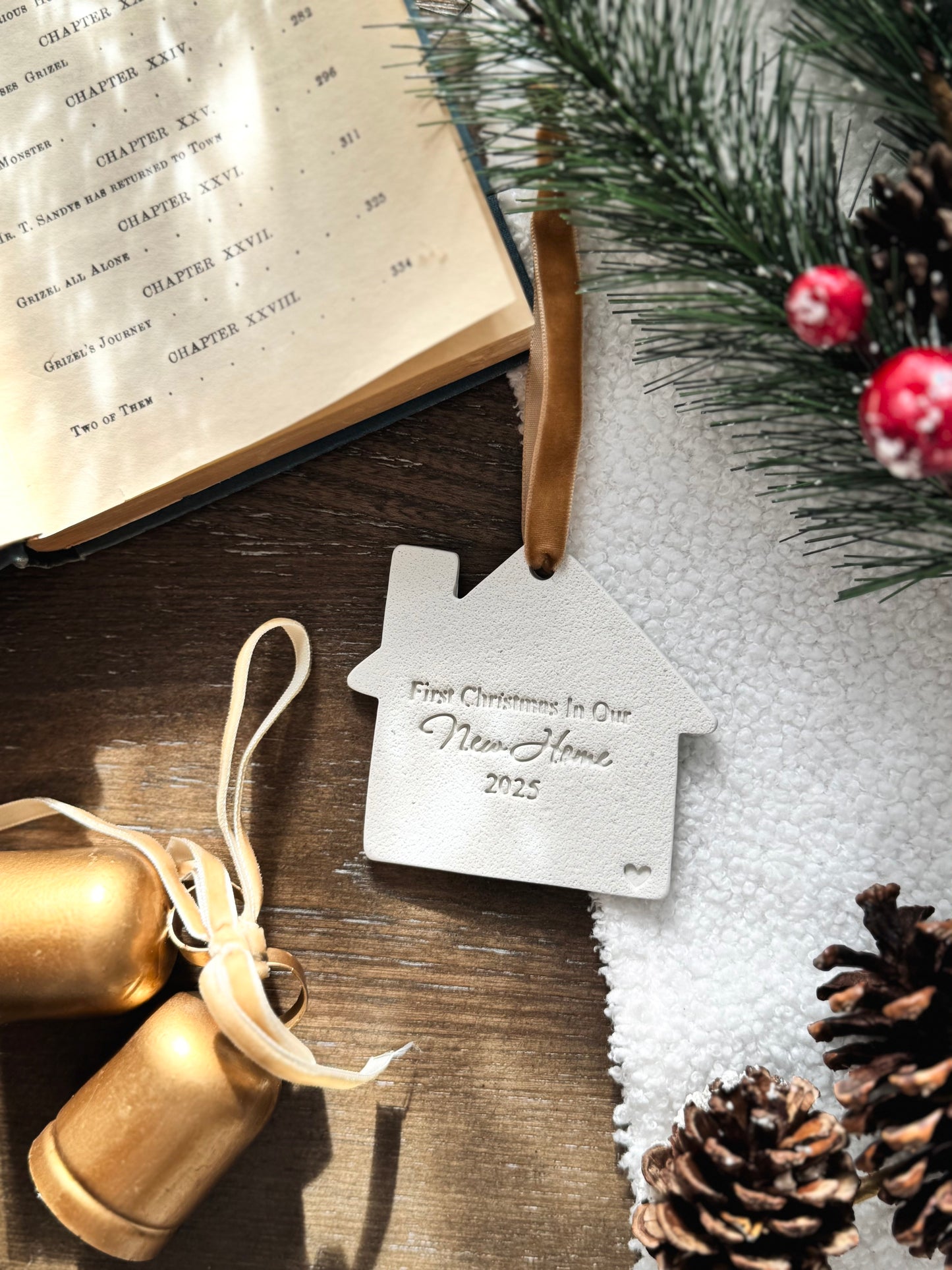 "The Year We Bought Our First Home" Ornament: First Time Homeowner Gift, Housewarming Gift, Realtor Gift, New Home Keepsake