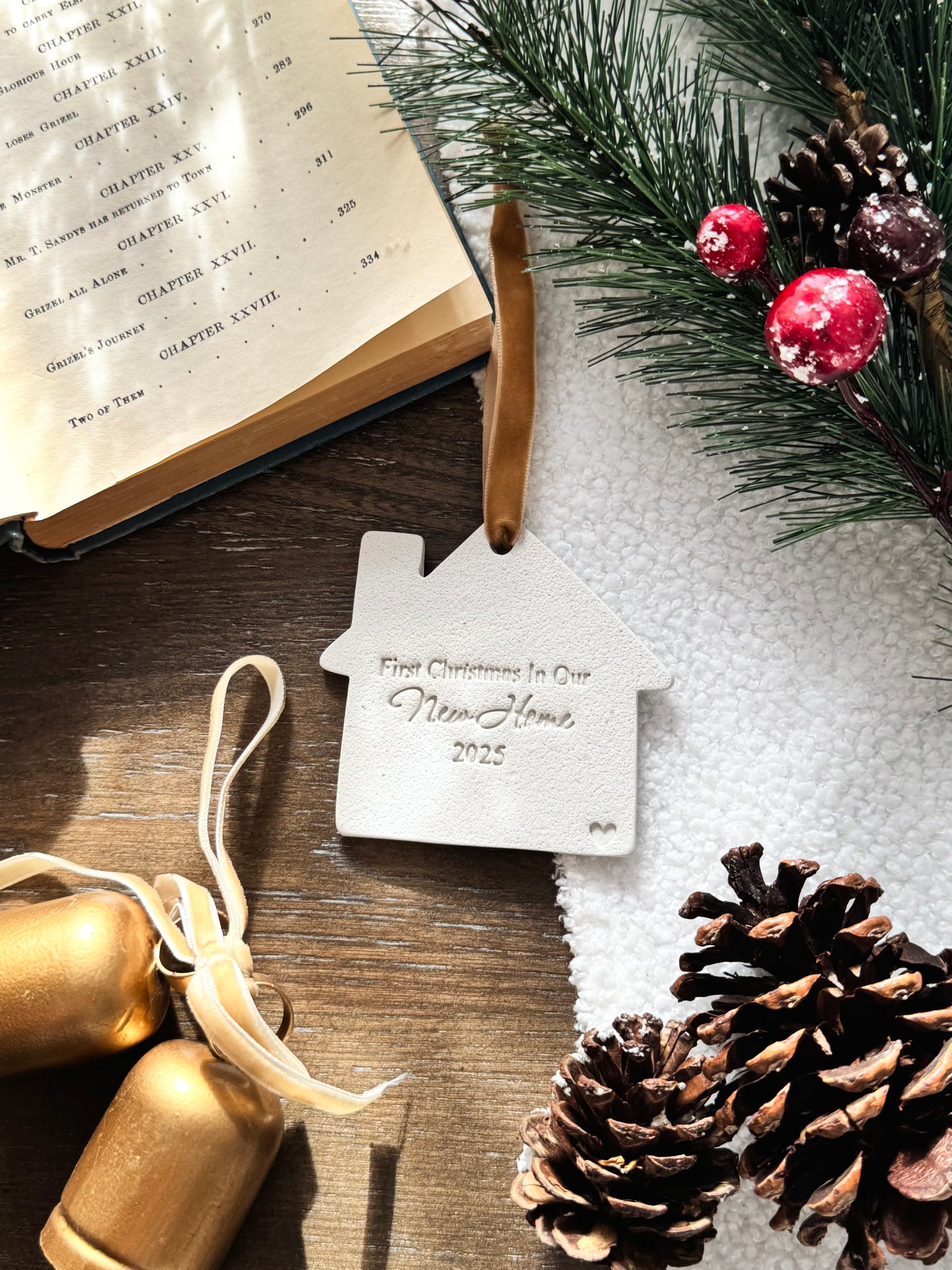 "The Year We Bought Our First Home" Ornament: First Time Homeowner Gift, Housewarming Gift, Realtor Gift, New Home Keepsake