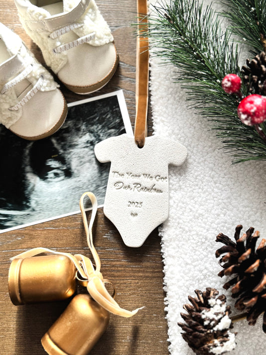 Personalized Rainbow Baby Ornament | Baby’s First Christmas | Baby Shower Gift | Rainbow Baby | New Mom Gift | Pregnancy After Loss Gift