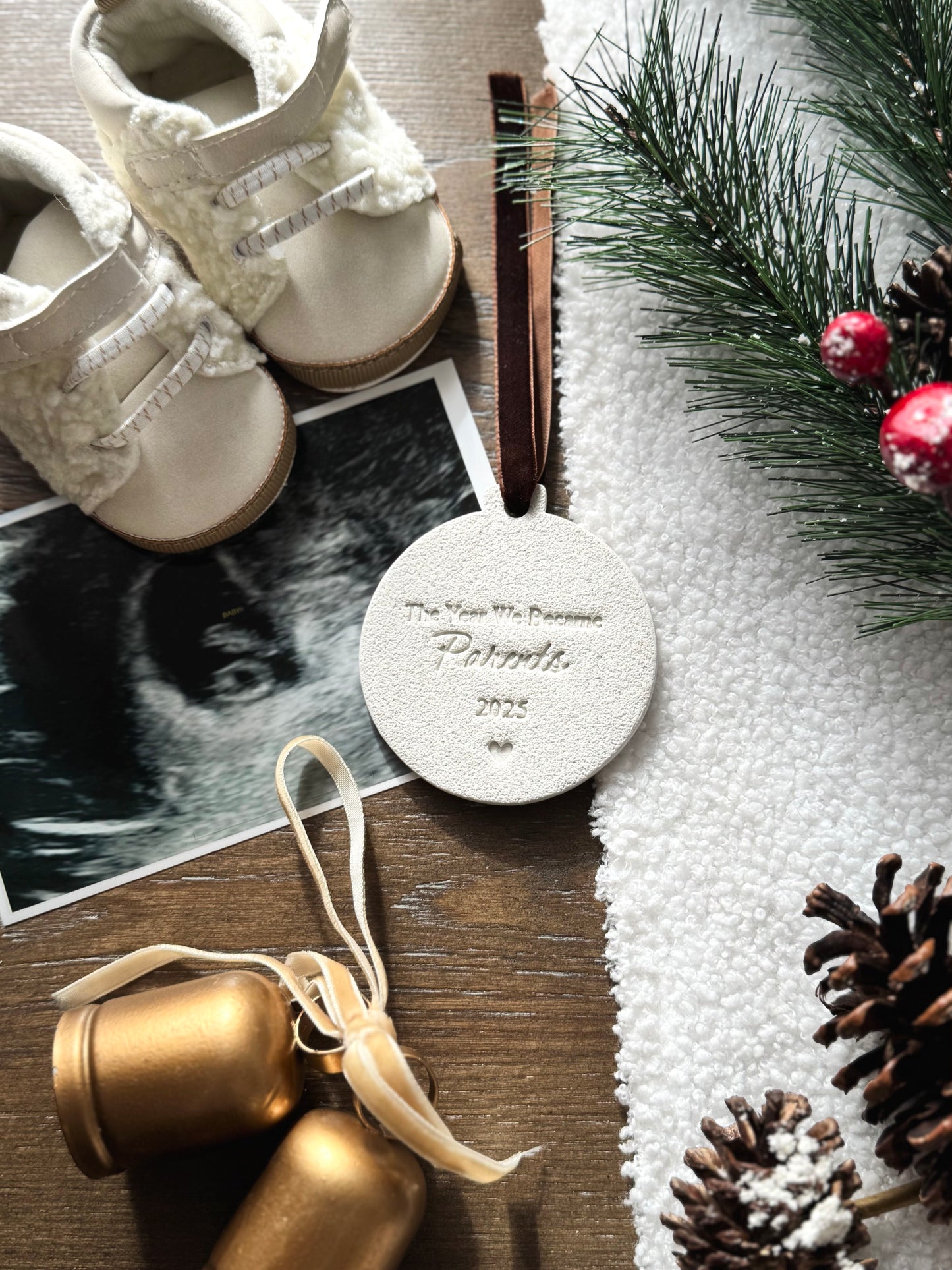 Personalized The Year We Became Parents Ornament | Baby’s First Christmas | First Christmas as Parents | New Mom Gift | Newborn Gift |