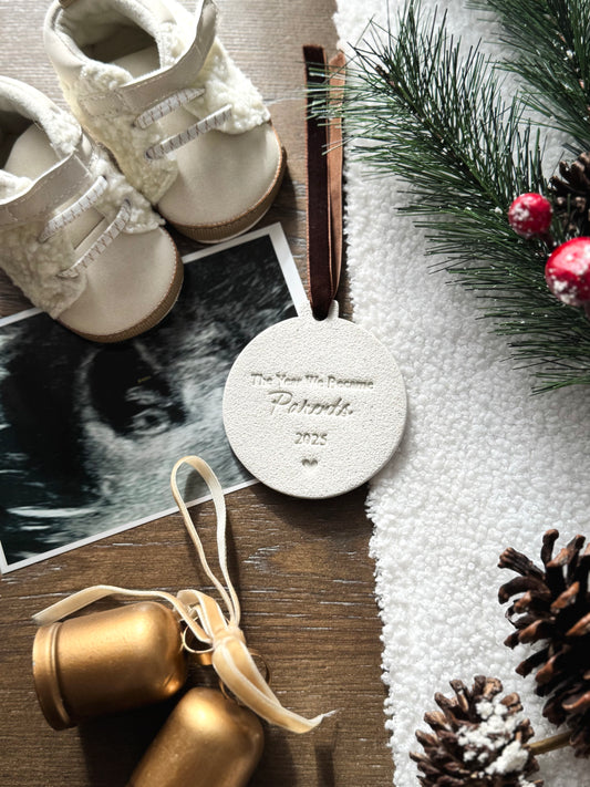 Personalized The Year We Became Parents Ornament | Baby’s First Christmas | First Christmas as Parents | New Mom Gift | Newborn Gift |