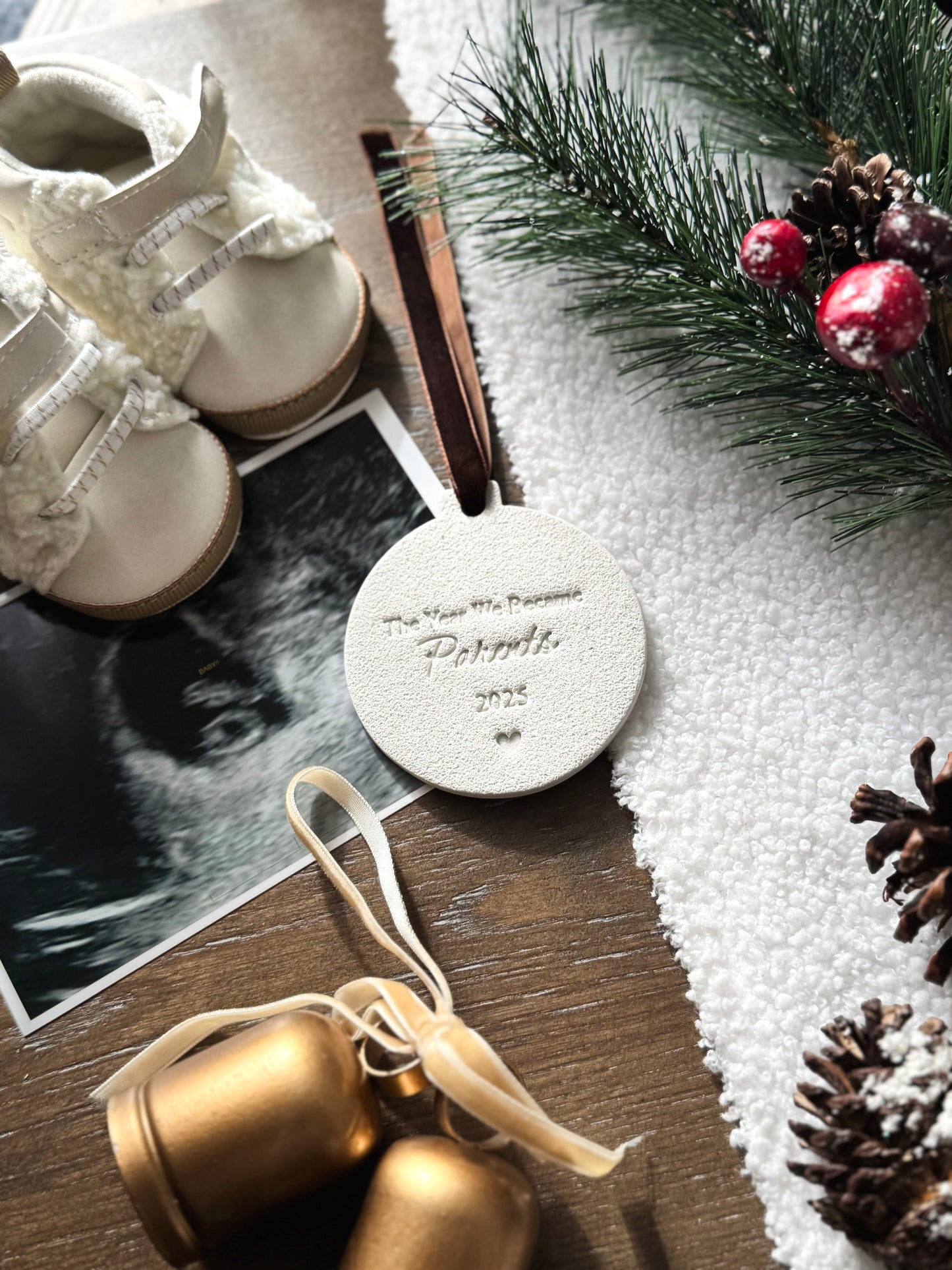 Personalized The Year We Became Parents Ornament | Baby’s First Christmas | First Christmas as Parents | New Mom Gift | Newborn Gift |