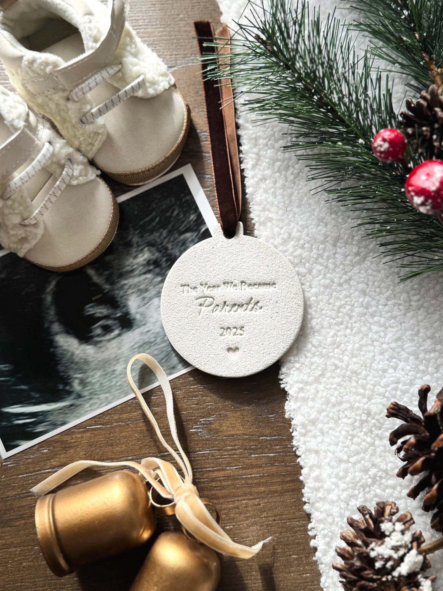 Personalized The Year We Became Parents Ornament | Baby’s First Christmas | First Christmas as Parents | New Mom Gift | Newborn Gift |