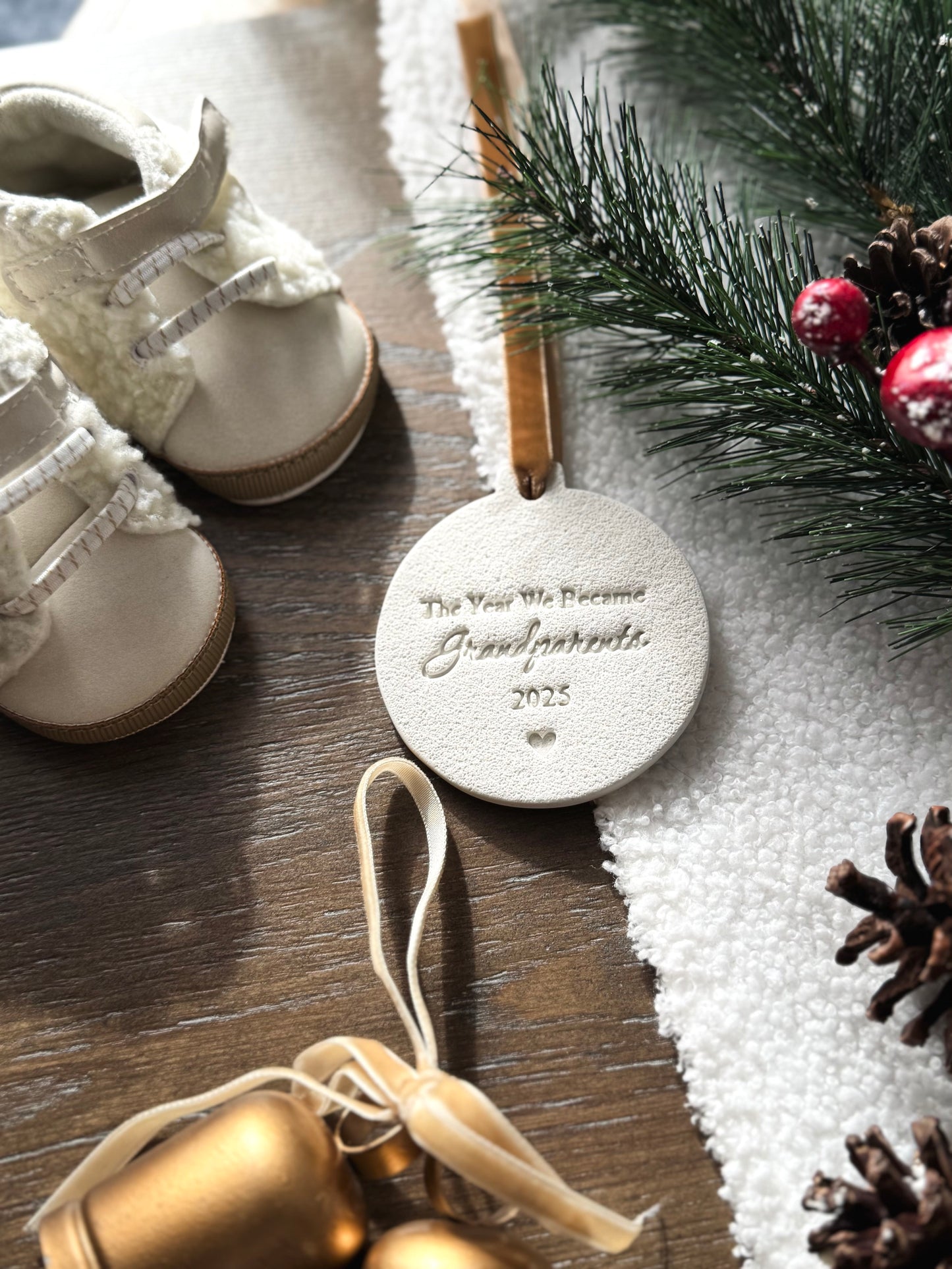 Personalized The Year We Became Grandparents Ornament | Baby’s First Christmas | First Christmas as Grandparents | Grandma Ornament