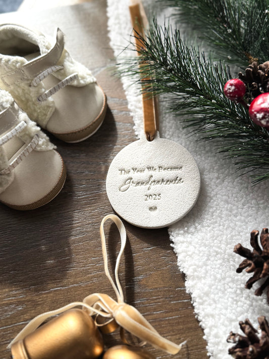 Personalized The Year We Became Grandparents Ornament | Baby’s First Christmas | First Christmas as Grandparents | Grandma Ornament