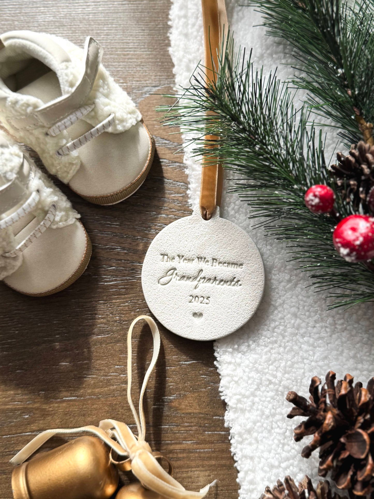 Personalized The Year We Became Grandparents Ornament | Baby’s First Christmas | First Christmas as Grandparents | Grandma Ornament