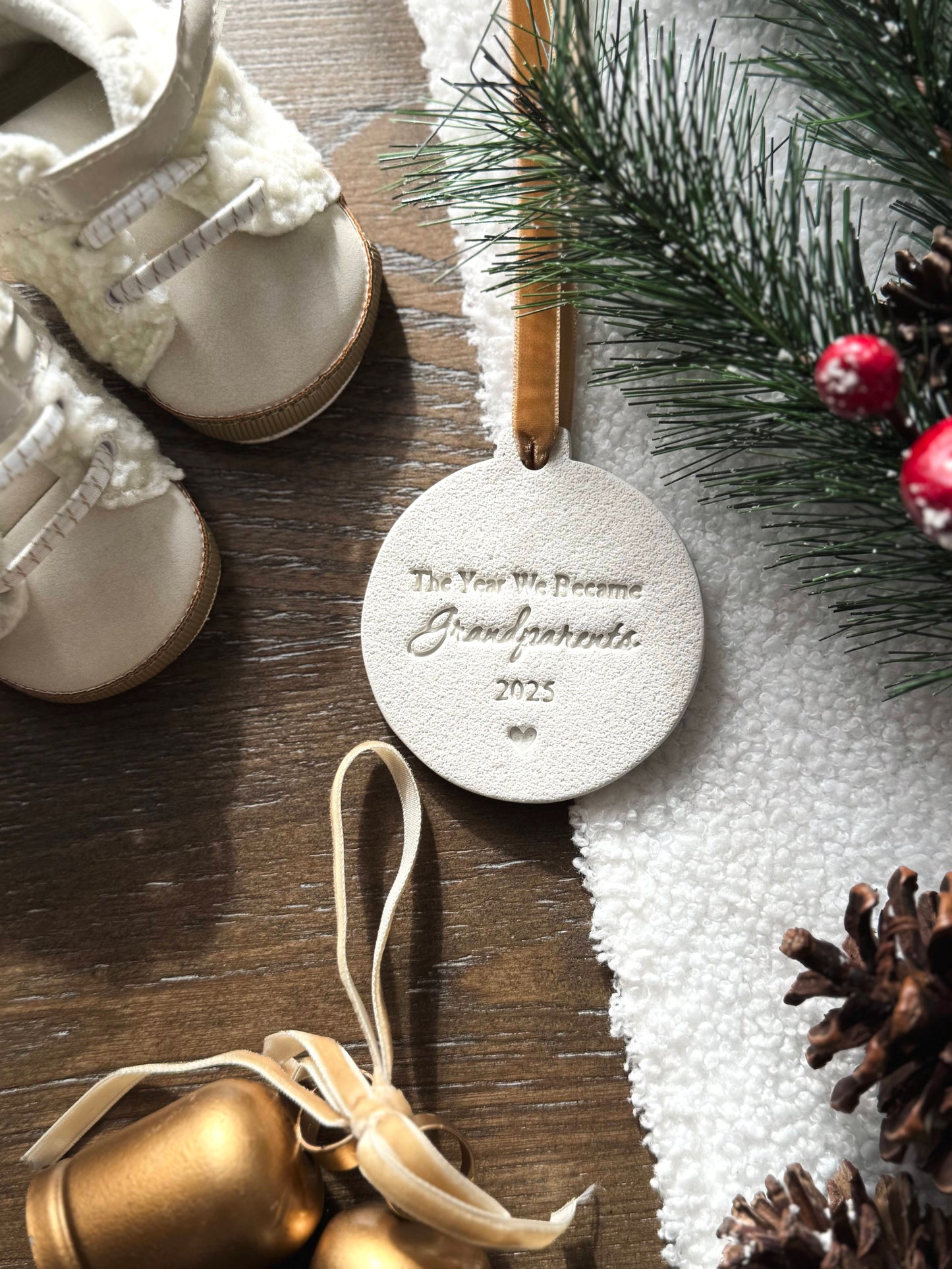 Personalized The Year We Became Grandparents Ornament | Baby’s First Christmas | First Christmas as Grandparents | Grandma Ornament