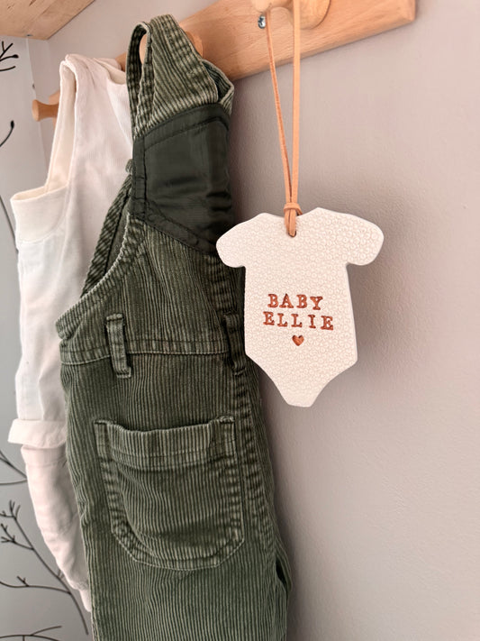 personalized baby ornament gift for new parents