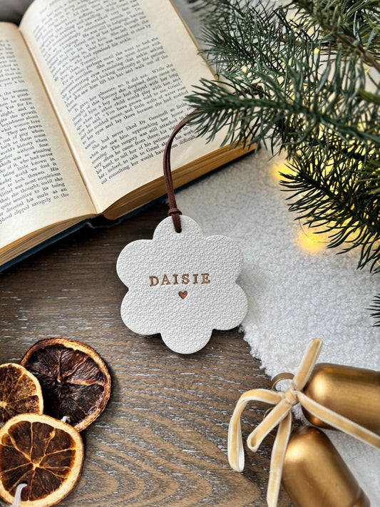 Personalized Flower Name Ornament
