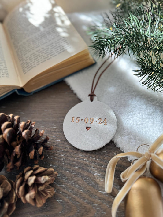 Personalized Couple Date Ornament