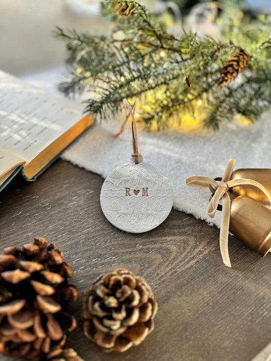 Personalized Couple Bauble Ornament