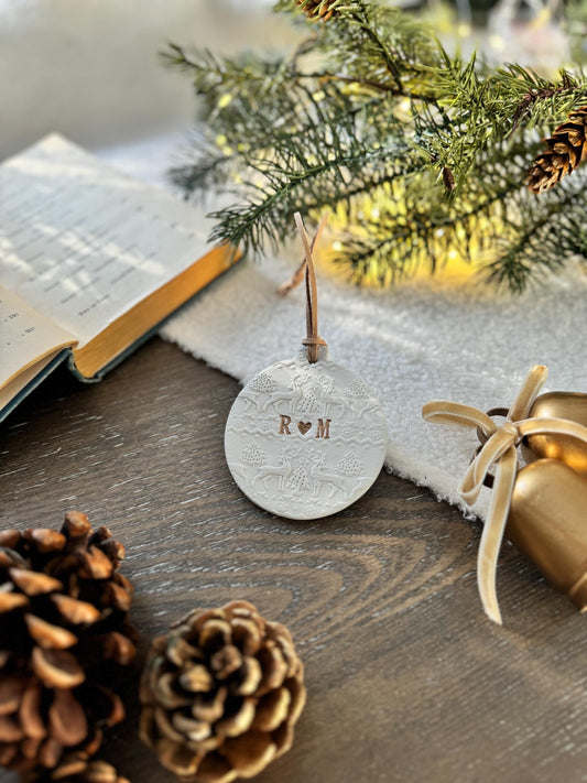 Personalized Couple Bauble Ornament