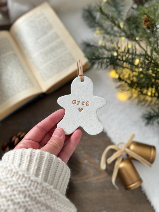 Personalized Gingerbread Name Ornament