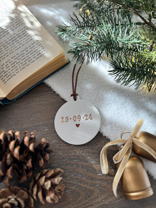 Personalized Couple Date Ornament