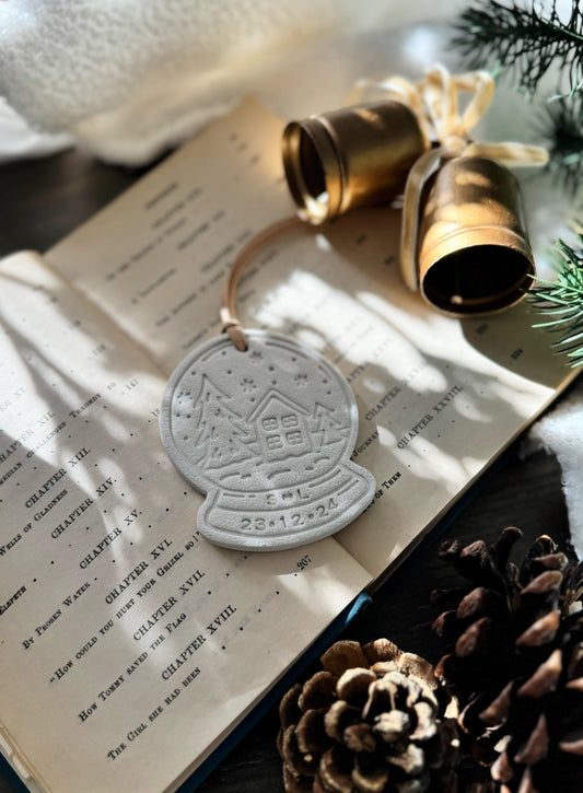 Personalized Couple Snow Globe Ornament