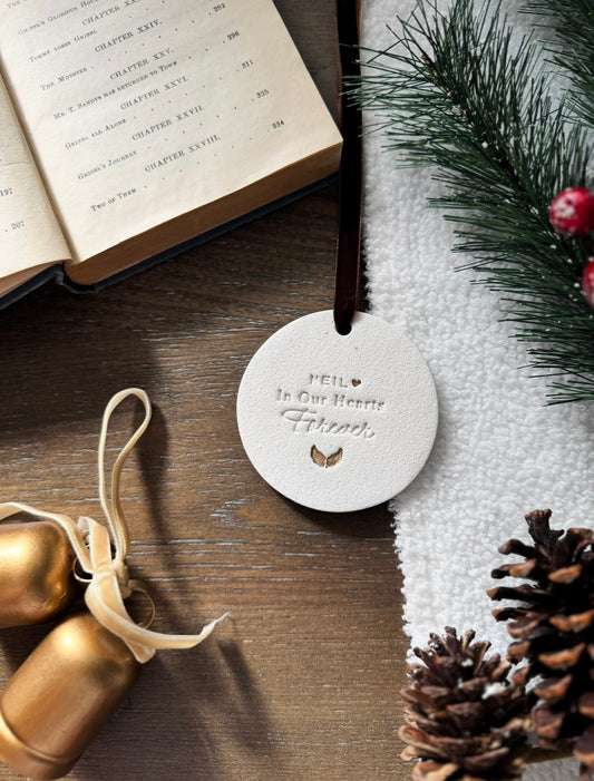 Personalized Memorial Ornament: Memorial Keepsake, In Memory Ornament, Tribute Gift, In Our Hearts Forever, Gift for Loss of Loved One