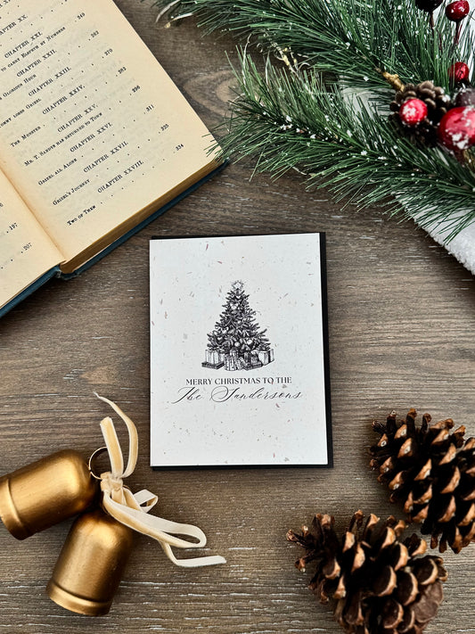 Personalized Couple Christmas Card | Christmas Engagement | Christmas Wedding | First Christmas Married Card