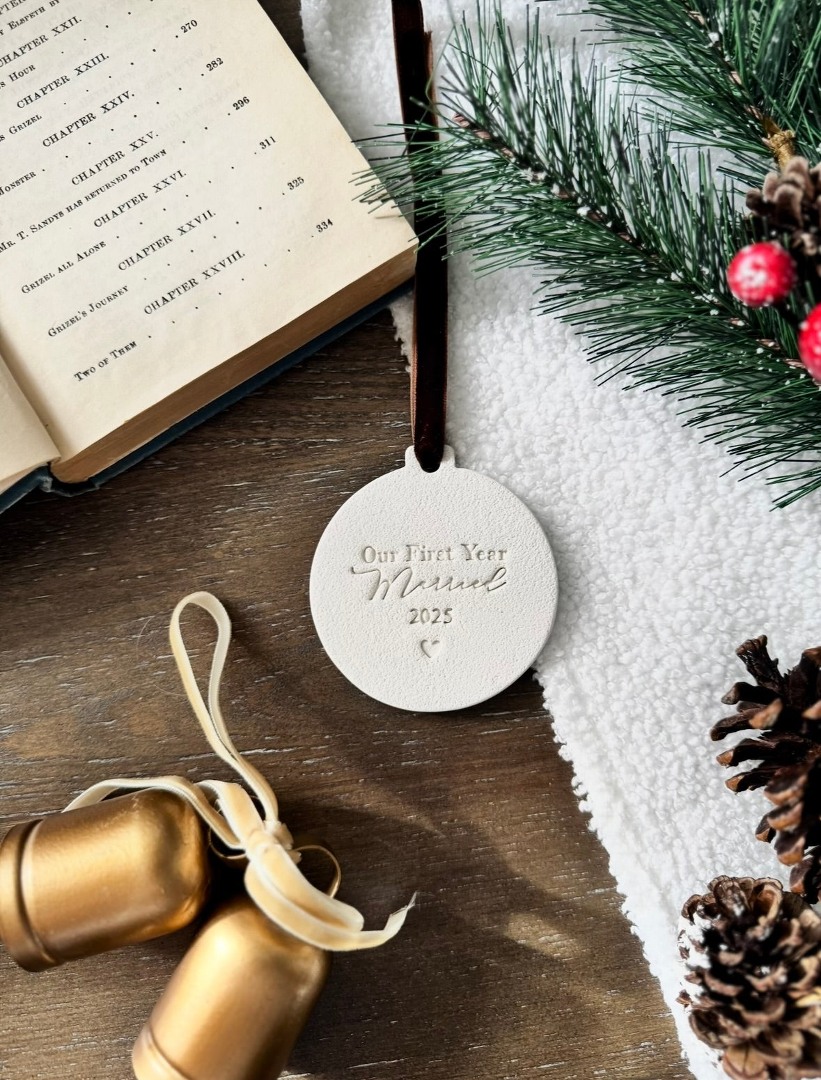 "Our First Year Married" Personalized Couple Ornament