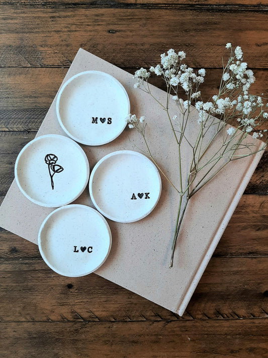 custom ring dishes, perfect for couples, engagements or weddings