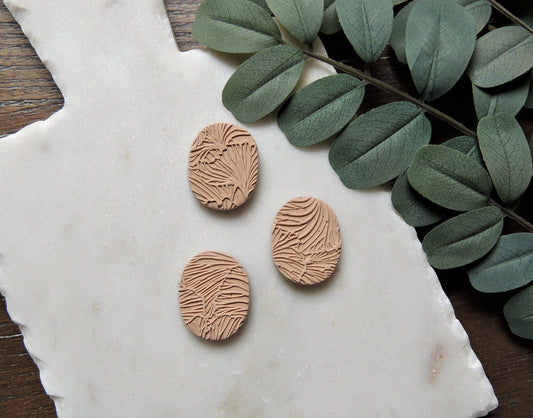 earthy magnet with botanical inspired print, set of 3, gifts for her