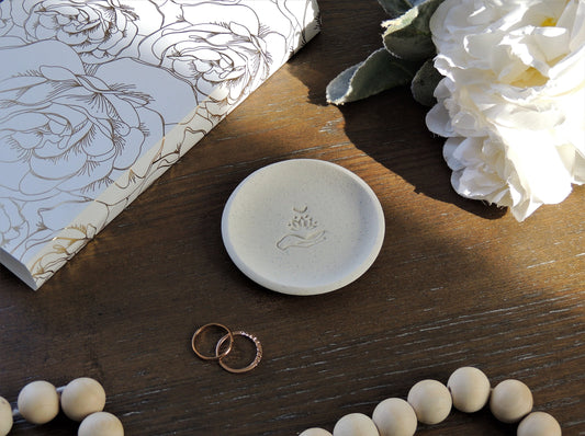 moon themed jewelry dish