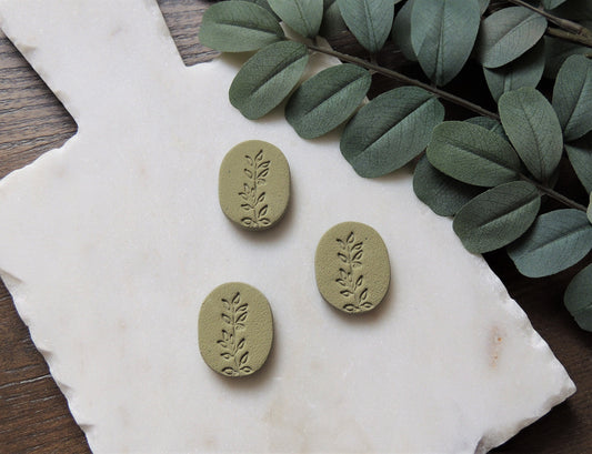 green olive branch magnet, leafy magnet