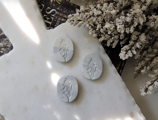 floral botanical leaf magnet design, set of 3